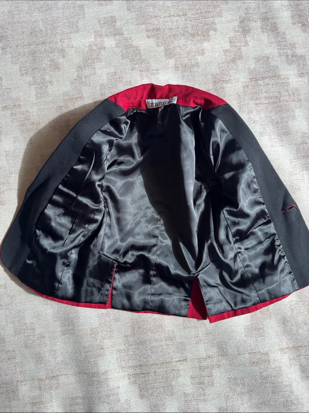 Itty Bitty Toes Toddler size 2 Red and Black Wedding Holiday Church Suit